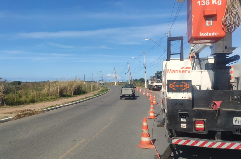 Melhorias na rede de energia em trecho que liga Serra Dourada à Av. Lagoa Juara
