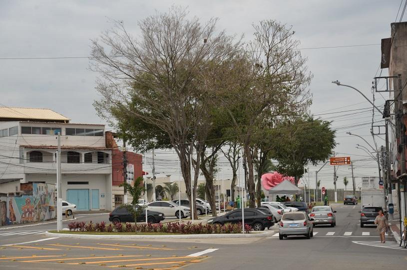 Avenida das Dálias é revitalizada e ganha monumento criado por artista plástico