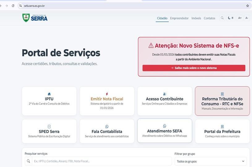 Serra lança ferramenta para auxiliar empresas na adaptação à Reforma Tributária